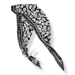 Kachel X Anthropologie black and white scarf